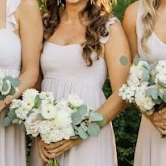 June Maxi Dress in Show Me The Ring Crisp - hemmed for 5'4" in 3" heels - Picture 2 of 8